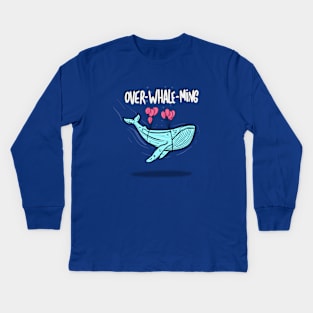 Over whale ming Kids Long Sleeve T-Shirt